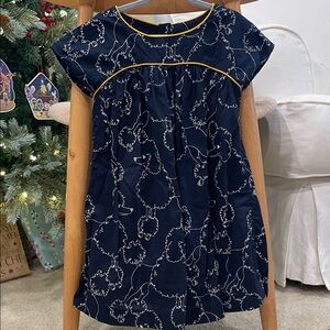 Baby Gap Poodle Navy Dress 4T